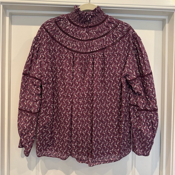 Hunter Bell Women's Purple Paisley Top - Picture 1 of 3